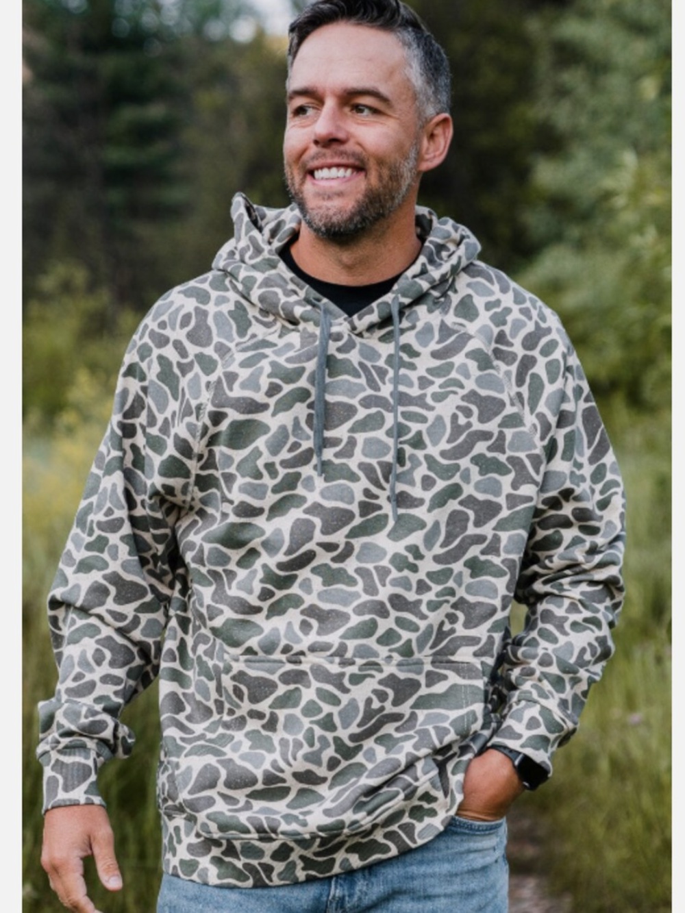 Men’s Burlebo Deer Camo Hooded Sweatshirt